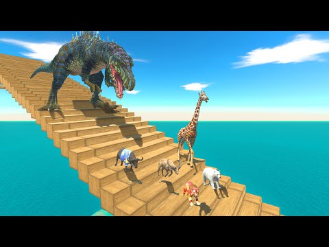 The Wave Stair of Death – Can Anyone Escape the Blue Spinosaurus? | ARBS