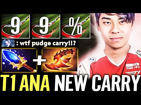 🔥 T1 ANA Pudge WTF NEW CARRY — 300+ STR 99% Hook Rate 7000 HP Raid Boss Dota 2 Pro