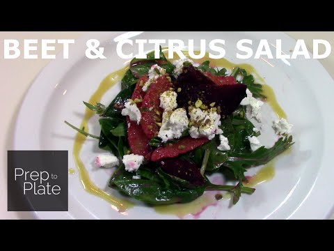 Beet, Orange, Goat Cheese & Pistachio Salad w/ Citrus Vinaigrette