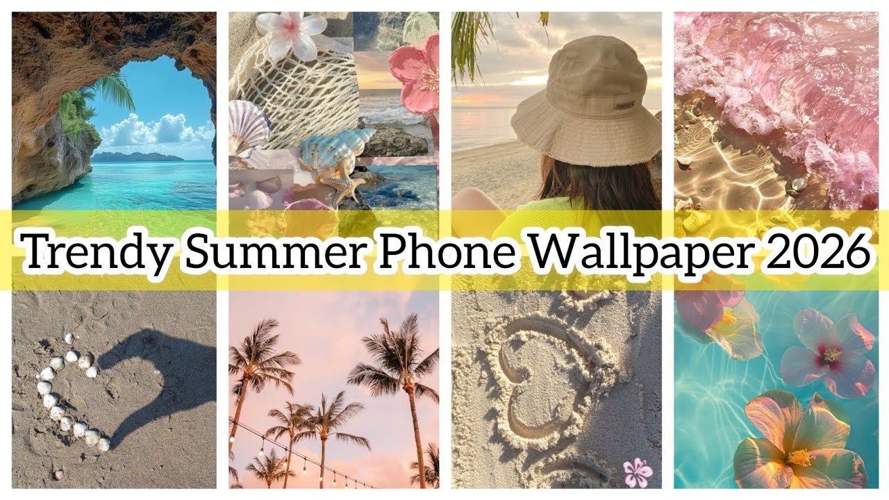 Top 100➕ Summer Aesthetic Phone Wallpapers 2026 🌴✨ Viral Lockscreen & Homescreen Ideas!