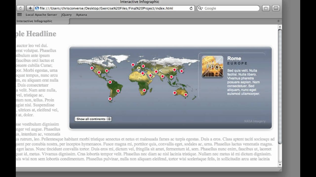 Creating an Interactive Map with jQuery