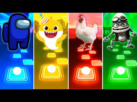 Among Us vs Baby Shark vs Chicken vs Crazy Frog - Tiles Hop EDM Rush