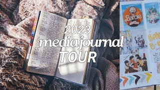 hobonichi weeks flipthrough ✦ what i read & watched last year | 2023 Media Journal