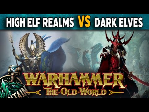 High Elf Realms vs Dark Elves - Warhammer The Old World Battle Report