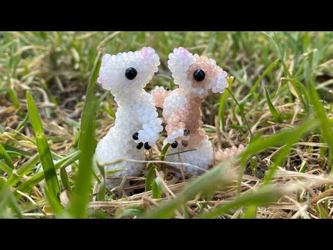 Туториал на амигуруми хорька из бисера 1 часть