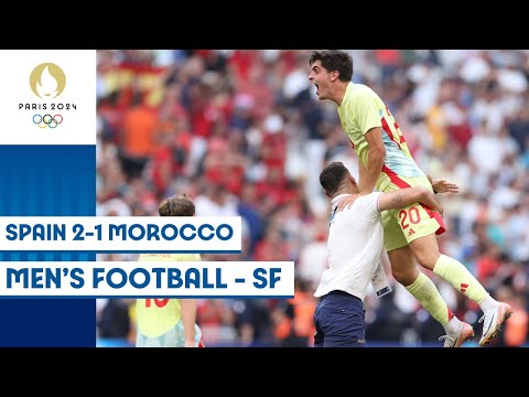 🇪🇸 Spain edge past Morocco 🇲🇦 in Men's Football Semi-Final | Paris 2024 Highlights
