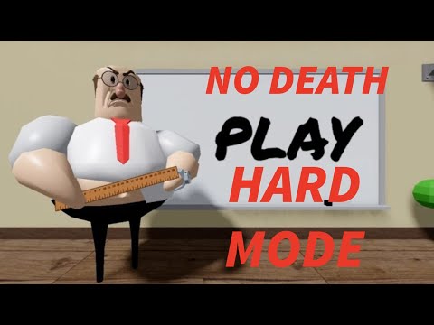 Great School Breakout Roblox Obby HARD MODE Walkthrough - Secret Badge Beat the Boss Hard Badge