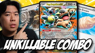 Impossible To Knock Out This Mega Kangaskhan Ex | Pokémon TCG LIVE Gameplay