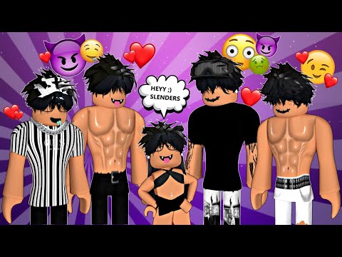 pretending to be a slender boy in ROBLOX BROOKHAVEN RP! 