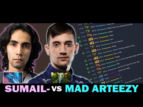 SumaiL- Leshrac vs Tilted Arteezy! | DOTA 2 MICRO
