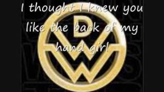 Back of My Hand lyrics on screen