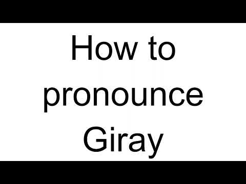 How to Pronounce Giray (Turkish)
