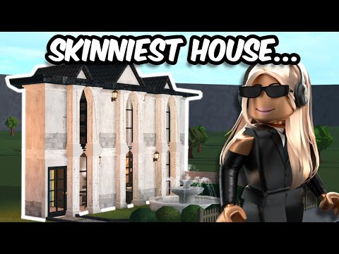 I BUILT THE SKINNIEST HOUSE IN BLOXBURG