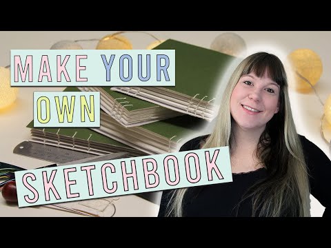 How to make a Sketchbook! Simple Coptic Stitch Tutorial – Perfect for Pastel & Watercolour paper