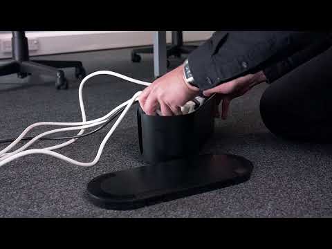 D-Line Cable Tidy Unit (UK) Office Installation Video