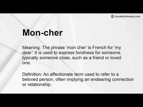 Mon-cher Meaning