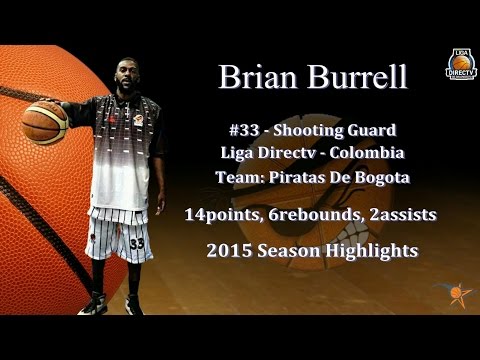 Brian Burrell - 2015 Piratas De Bogota Highlights