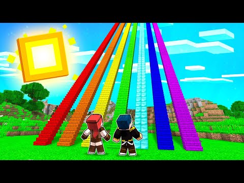 HO TROVATO LE 7 SCALE ALTE COLORATE DI MINECRAFT!