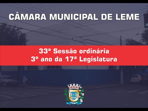 33ª SESSÃO ORDINÁRIA