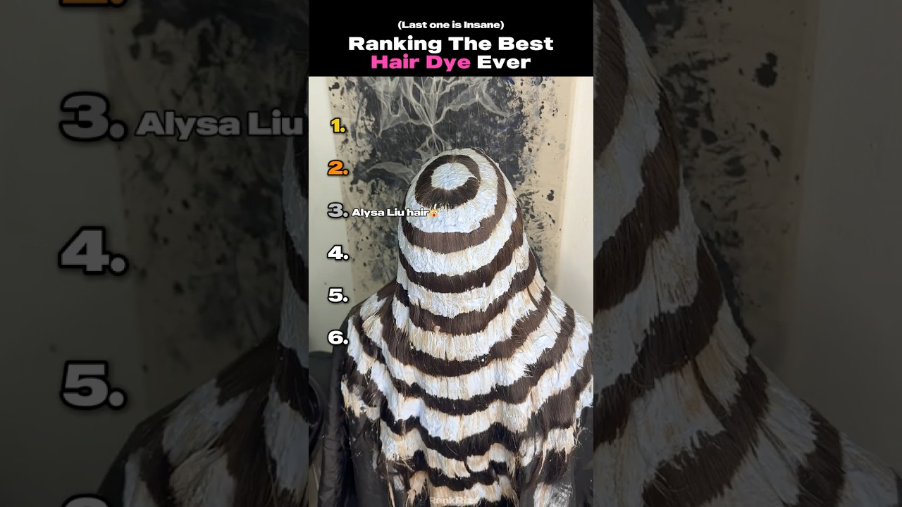 Ranking The Best Hair Dye Ever #hair #usa #shorts