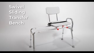 Product video: Eagle Health Tub-Mount Sliding Tub Transfer Bench with Swivel Seat 