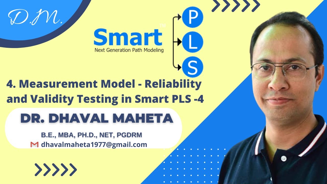 4. Measurement Model - Reliability and Validity Testing in SmartPLS-4 || Dr. Dhaval Maheta