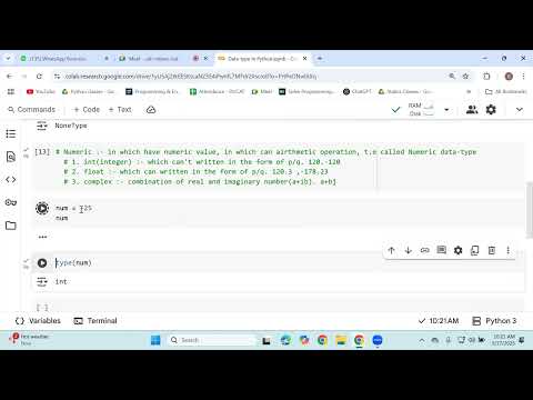 None Numeric And String Data Types In Python Class 4