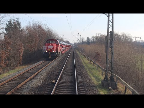 Stade – Maschen Rbf | Cab ride Germany | Führerstandsmitfahrt mit BR 152 [02.2023]