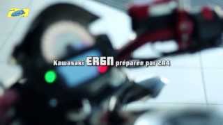 preview picture of video 'Kawasaki ER6N Chromée préparée par 2@4 !'