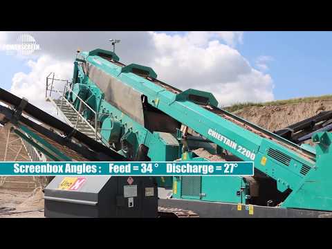 Chieftain 2200 2 Deck Inclined Screen | Sand and Gravel Screening