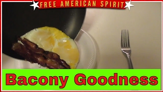 Extreme Weight Loss #5 Week 12 Results and How to cook breakfast - Bacon  & Eggs #frreAmericanSpirit