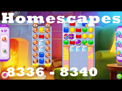 Homescapes Level 8336 - 8340 HD Walkthrough | 3 - match game | gameplay | android | ios | pc | app