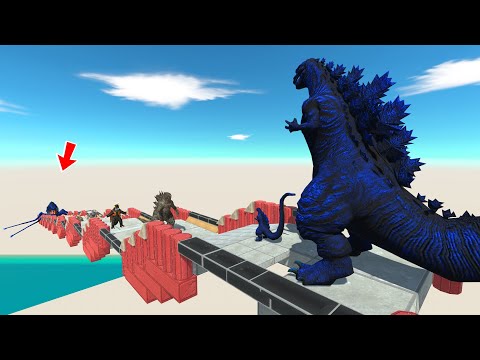 Shin Godzilla Blue vs Team Biollante Blue. Who wins ? - Animal Revolt Battle Simulator