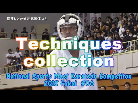 Super Techniques excerpt from 2018 Fukui Kokutai #6　福井国体空手技集⑥