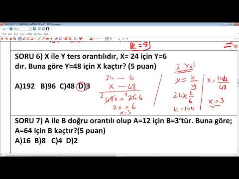 Yeni Mufredat 7 Sinif Matematik 2 Donem 1 Yazili Sorulari Ve