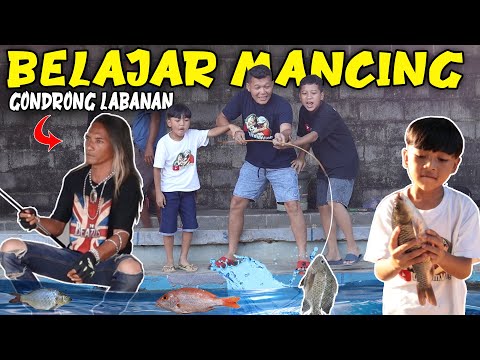 FISHING WITH LONG LABANAN!! DIMAS FISHED FOR THEIR FIRST TIME, AND DIMAS WAS AFRAID OF FISH.