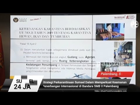 Perkuat Keamanan penerbangan Internasional di Bandara SMB II