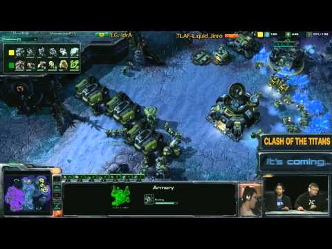 Destiny, Cella and Debo commentating Idra vs. Jinro [Game 3] - Starcraft 2 Showmatch