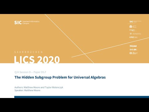 D5.F — The Hidden Subgroup Problem for Universal Algebras