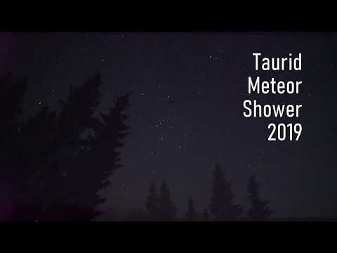 Taurids meteor shower 2019 - over 30 meteors on video