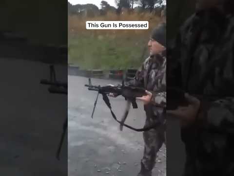 Machine gun trigger stuck 😂 #army #fail