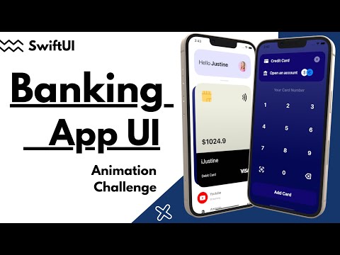 SwiftUI Banking App Animation Challenge - Complex UI - Xcode 14 - SwiftUI Tutorials thumbnail