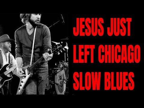 Jesus Left Chicago Jam ZZ Top Style Slow Blues Backing Track
