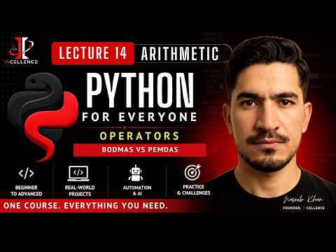Python Complete Course 2026 14 Python Operators Arithmetic Operators Operator Precedence