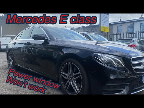 Mercedes E class, electric window won’t work