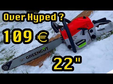 Greencut GS680X 109 € 22" Chainsaw First Impression #diy #DoItYourSelf #Simple #Greencut #chainsaw