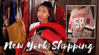 NEW YORK SHOPPING IN TIME SQUARE!