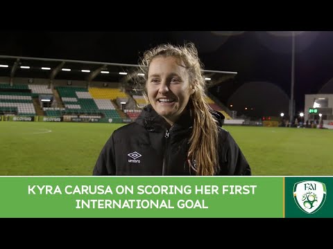 POST-MATCH INTERVIEW | Kyra Carusa on scoring her first international goal