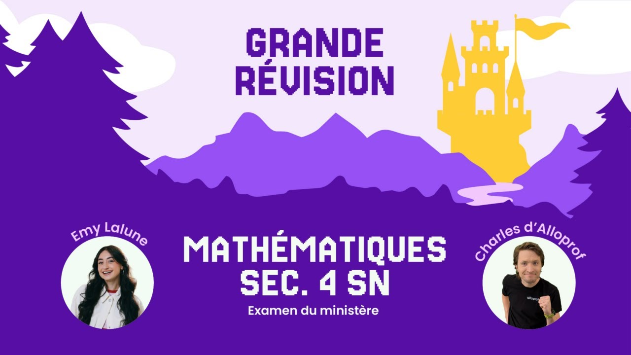 Grande révision | Examen du ministère de mathématiques (SN)