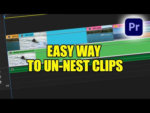 How To Un-Nest Clips in Premiere Pro